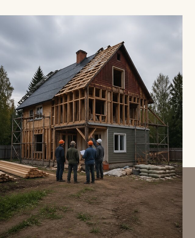 Реконструкция дачного дома в Чехове под ключ с проектом